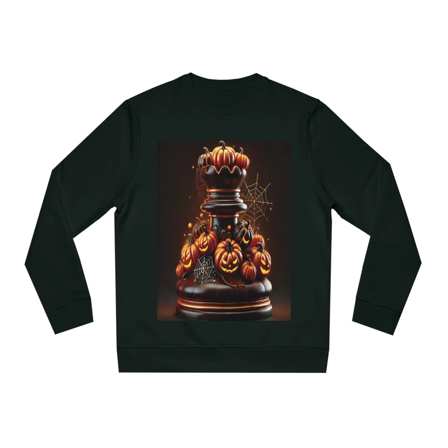 “Sudadera Unisex con Capucha Torre de Halloween: Estilo Espeluznante y Elegante” Printify  Sweatshirt