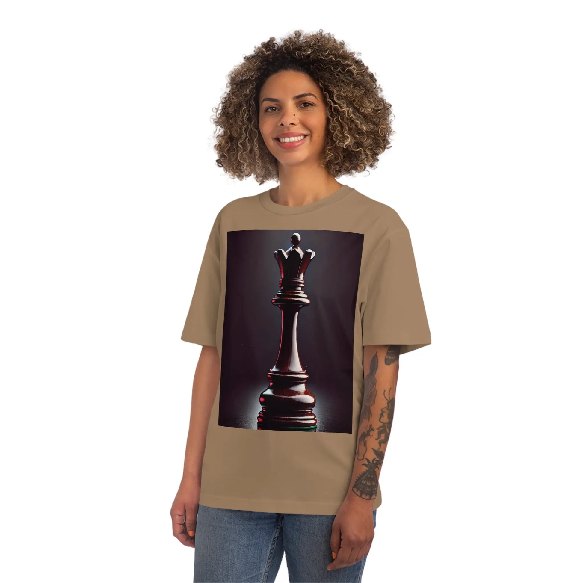 Unisex Fuser T-shirt con diseño de Reina Hiperrealista Printify  T-Shirt